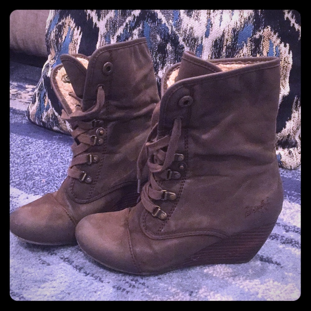 Blowfish wedge booties